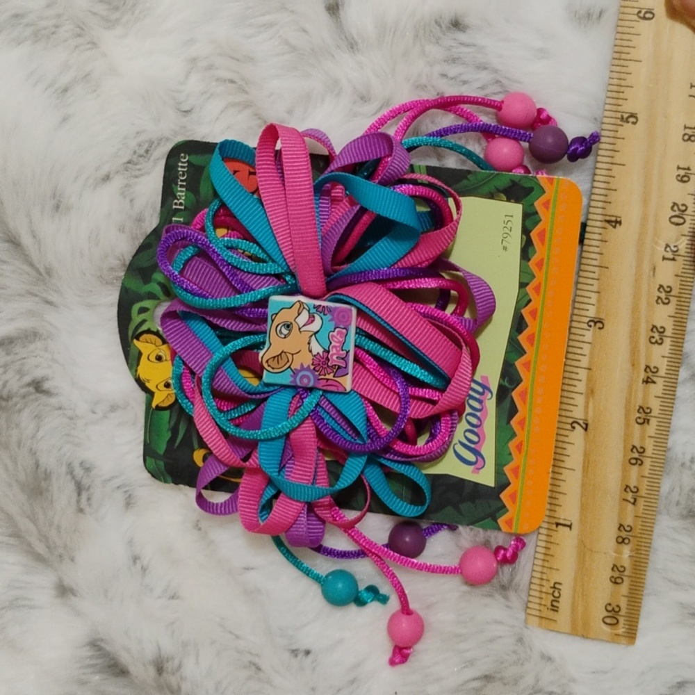 Colorful Disney Goody 1994 Hair Barrette with Lion King Design - Picture 5 of 9